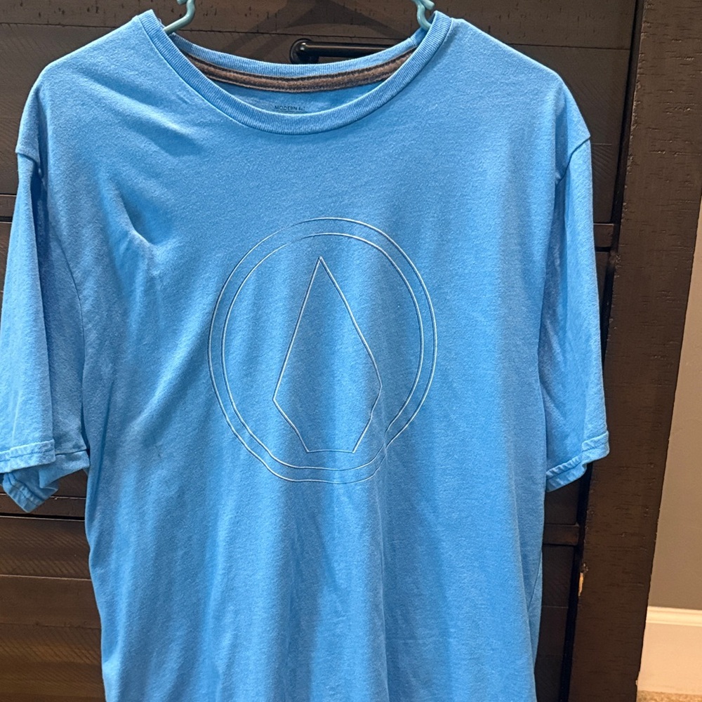 Volcom Light Blue Logo Tee